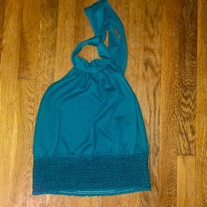 Free People Blue Halter Top